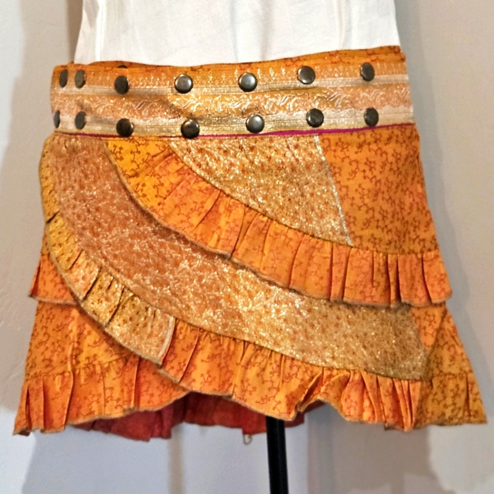 New Recycled Silk Sari Skirt
